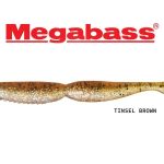 MEGABASS SUPER SPINDLE WORM 4'' - tinsel-brown