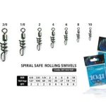 ΣΤΡΙΦΤΑΡΙ ROD FORD SPIRAL SAFE ROLLING SWIVELS (8 ΤΕΜΑΧΙΑ) - no02 - 43-kg - 8